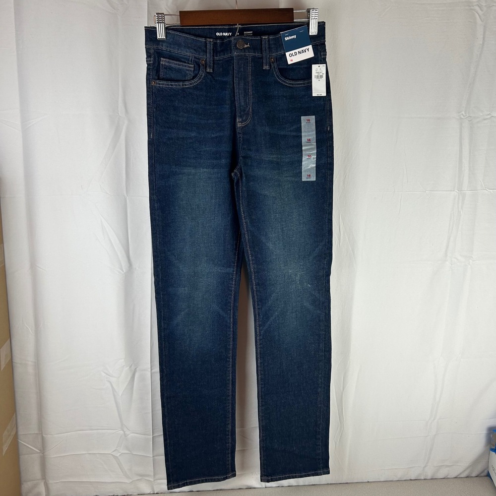 Old Navy Girls Skinny Jeans Dark Wash Size 16 NWT‎